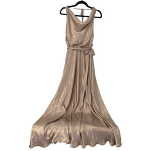 Nouvelle Amsale Shimmery Rose Gold Size Medium